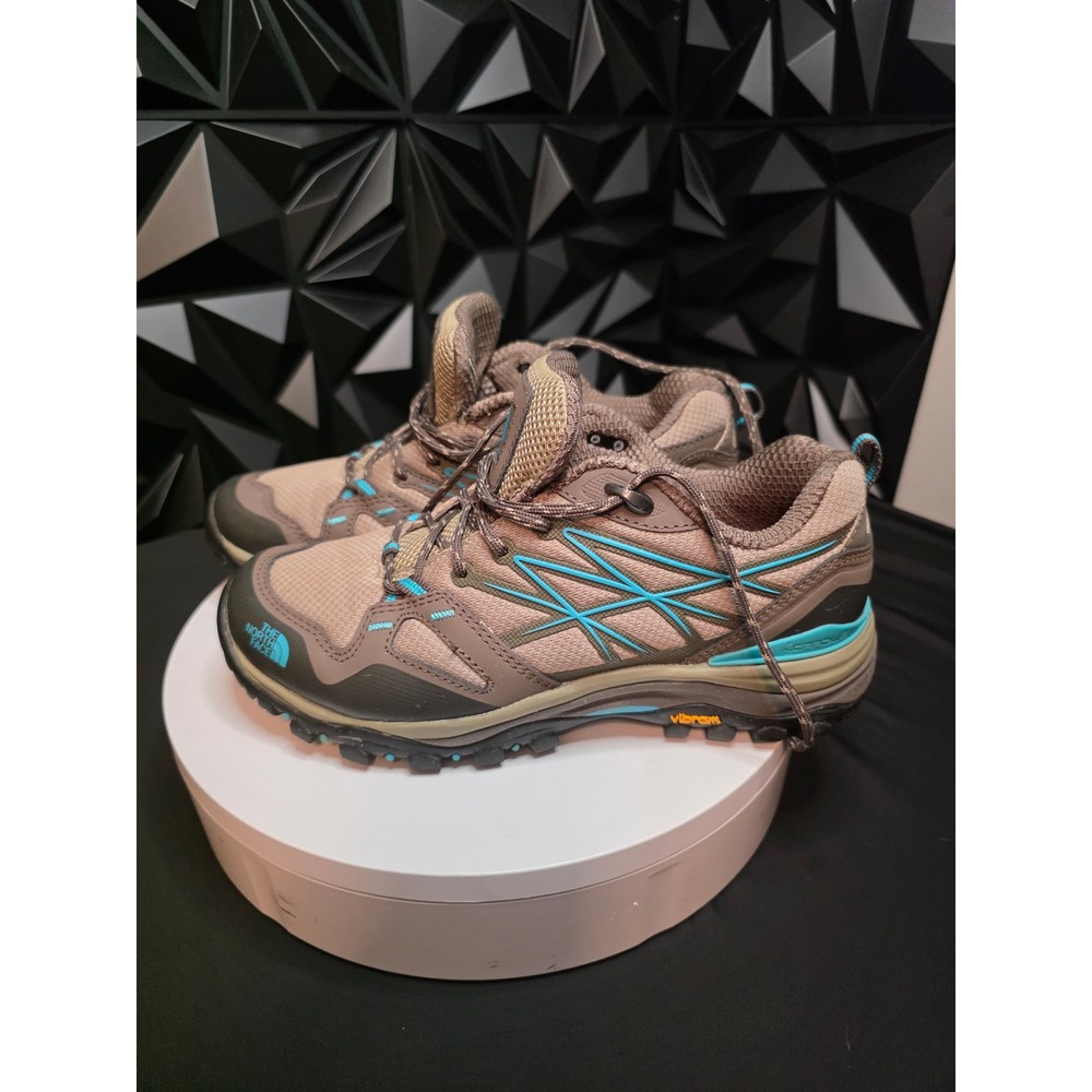 The North Face Women 7.5 Hedgehog Fastpack Grey Blue Hiking Shoes NF00CWA5